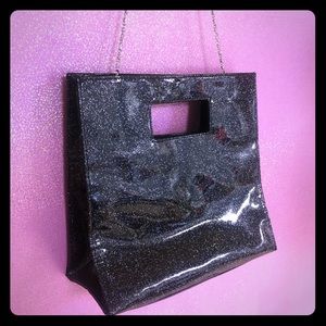 90s square glitter pvc bag